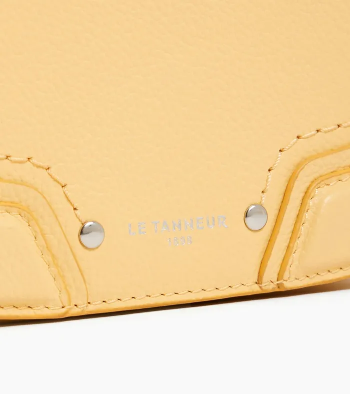 Le Tanneur Crossbody Bags Women Small Crossbody Bag In Grained Leather Aurora Yellow