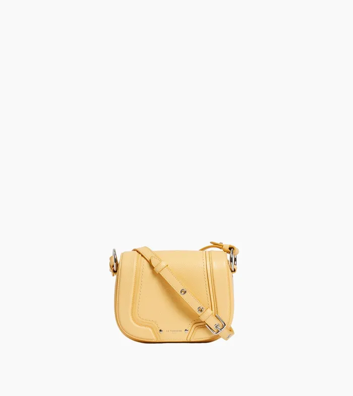 Le Tanneur Crossbody Bags Women Small Crossbody Bag In Grained Leather Aurora Yellow