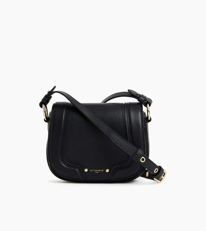 Le Tanneur Crossbody Bags Women Small Crossbody Bag In Grained Leather Black