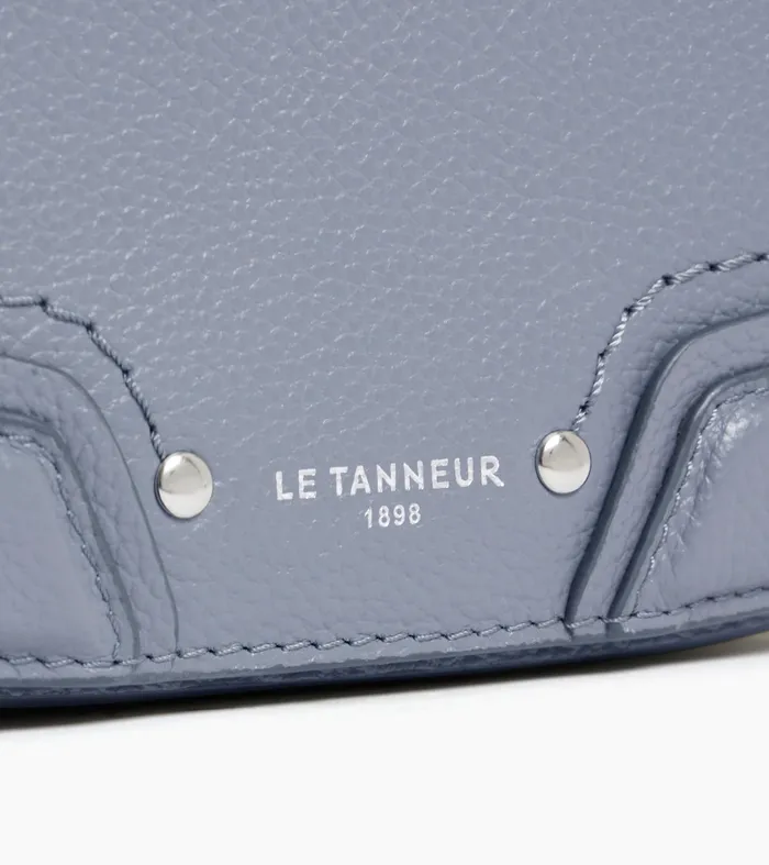 Le Tanneur Crossbody Bags Women Small Crossbody Bag In Grained Leather Clay Blue
