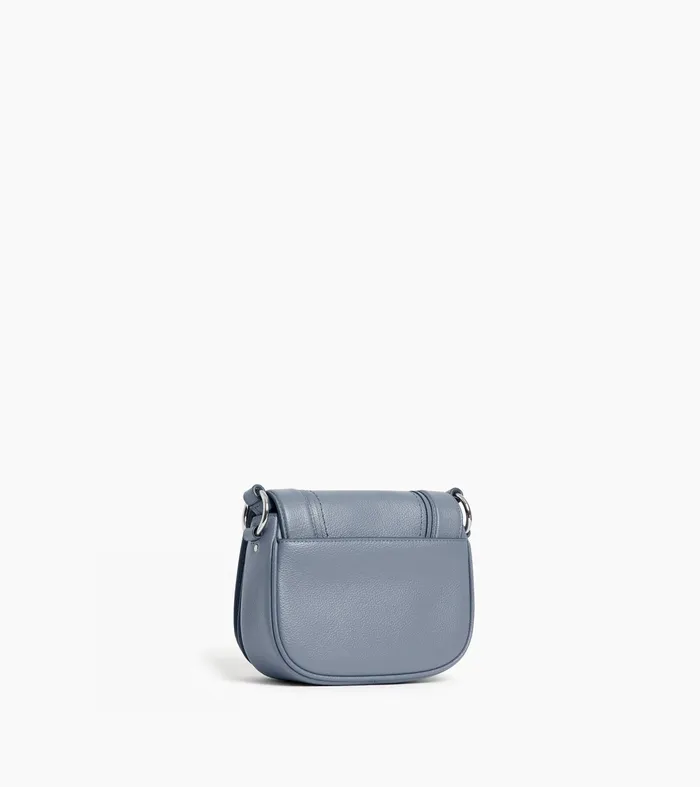 Le Tanneur Crossbody Bags Women Small Crossbody Bag In Grained Leather Clay Blue