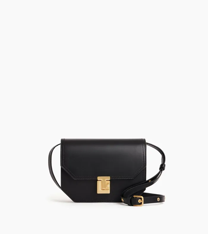 Le Tanneur Crossbody Bags Women Small Shoulder Bag In Smooth Leather Black