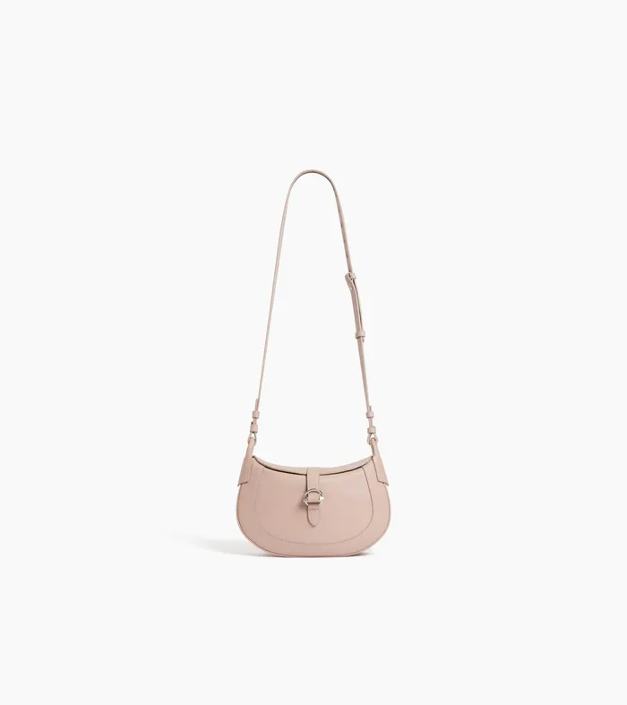 Le Tanneur Crossbody Bags Women Small Shoulder Bag In Smooth Leather Grey Beige
