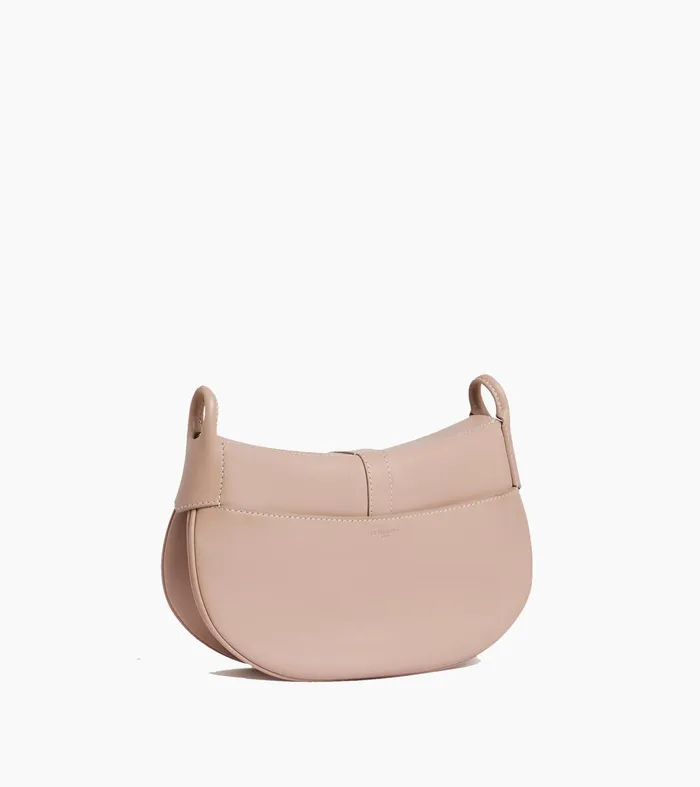 Le Tanneur Crossbody Bags Women Small Shoulder Bag In Smooth Leather Grey Beige