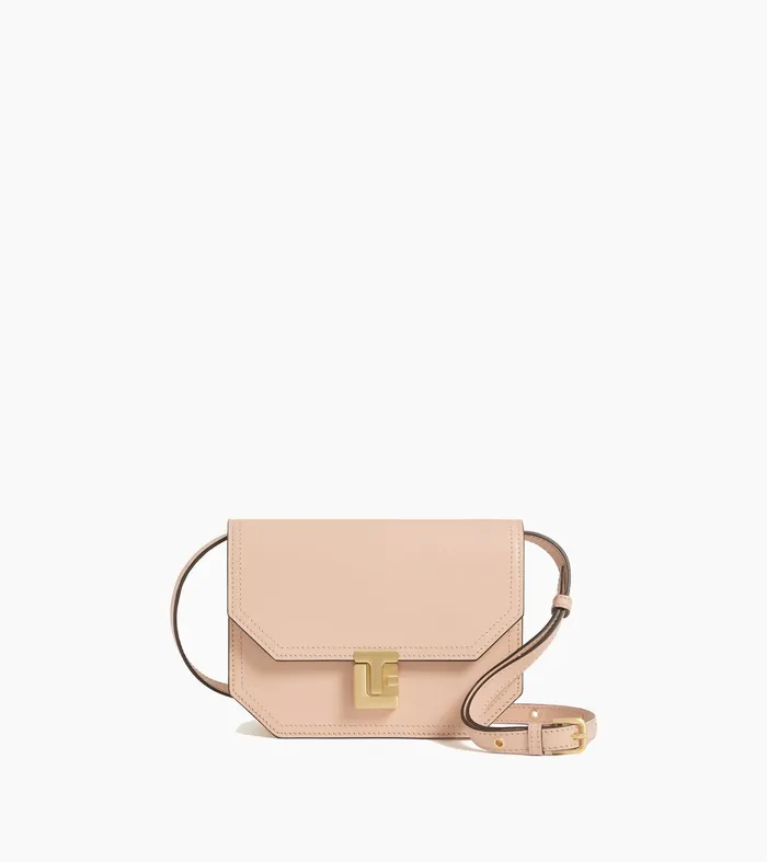 Le Tanneur Crossbody Bags Women Small Shoulder Bag In Smooth Leather Powder Pink Le Tanneur Crossbody Bags Women Small Shoulder Bag In Smooth Leather Powder Pink