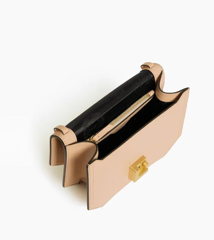 Le Tanneur Crossbody Bags Women Small Shoulder Bag In Smooth Leather Powder Pink