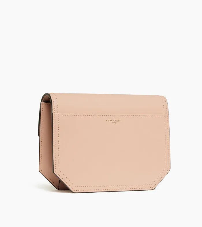 Le Tanneur Crossbody Bags Women Small Shoulder Bag In Smooth Leather Powder Pink