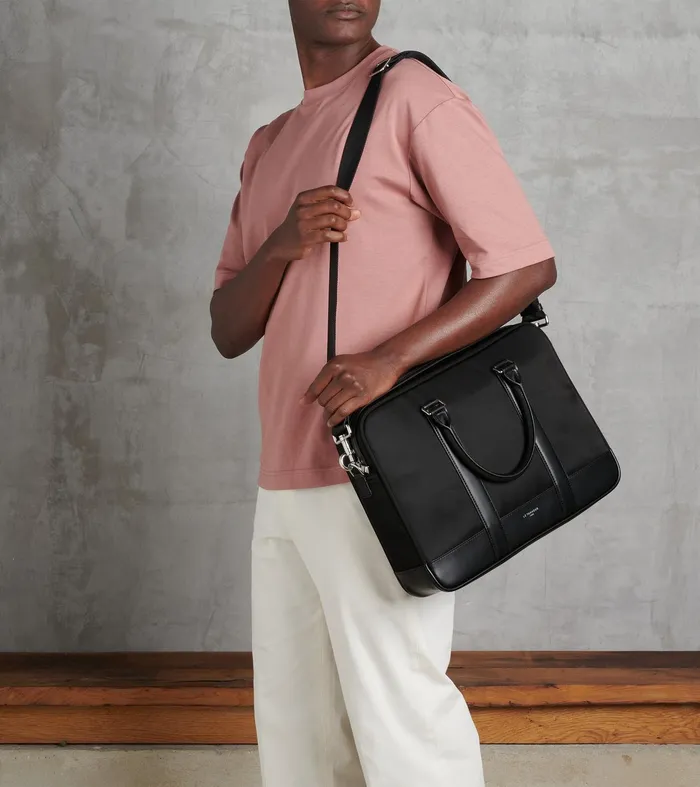 Le Tanneur Document Holders and Briefcases MenWomen 1 Gusset Briefcase Black