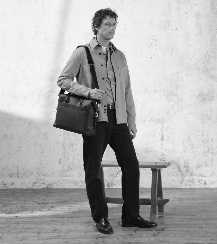 Le Tanneur Document Holders and Briefcases MenWomen 13034 Briefcase In Coated Canvas Black Brown