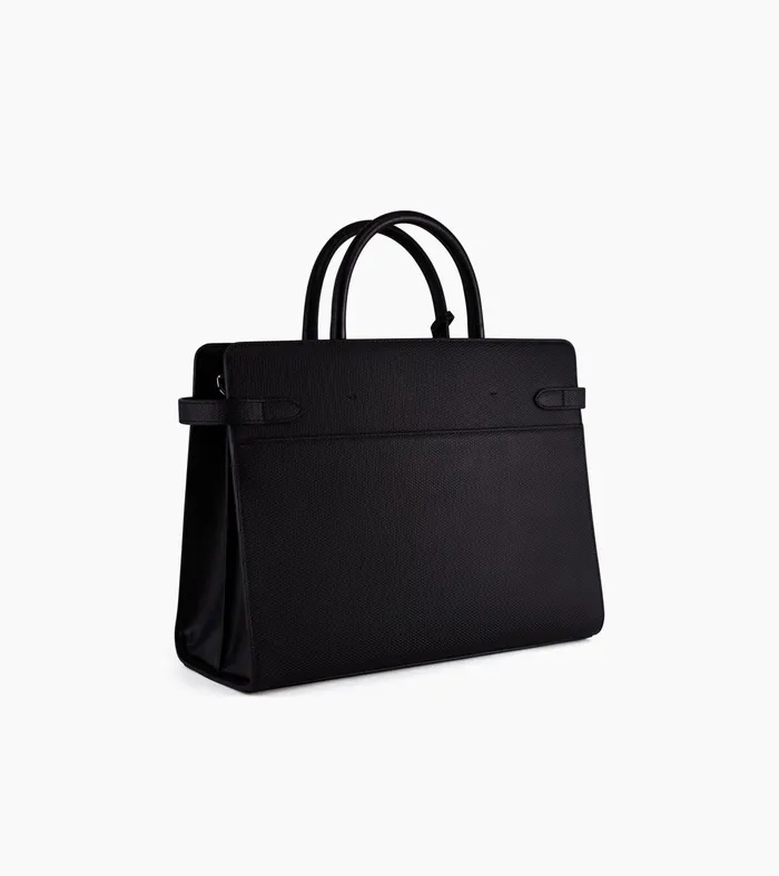 Le Tanneur Handbags Women Large Handbag In Signature T Leather Black