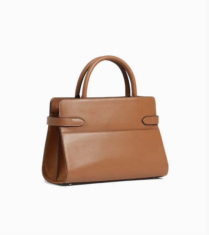 Le Tanneur Handbags Women Medium Handbag In Smooth Leather And Suede Brown Tan