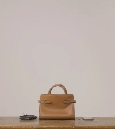 Le Tanneur Handbags Women Medium Handbag In Smooth Leather And Suede Brown Tan