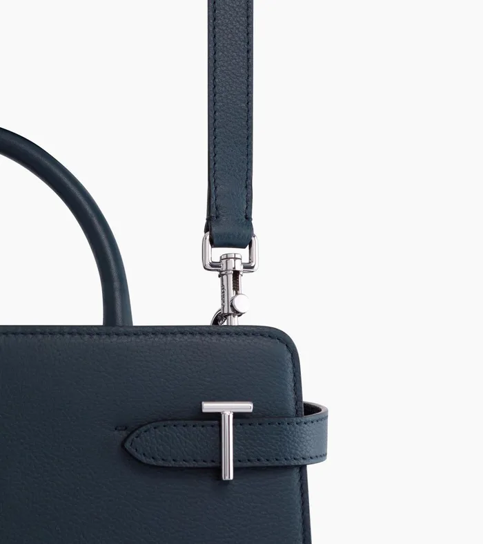 Le Tanneur Handbags Women MediumSized Handbag In Grained Leather Twilight Blue