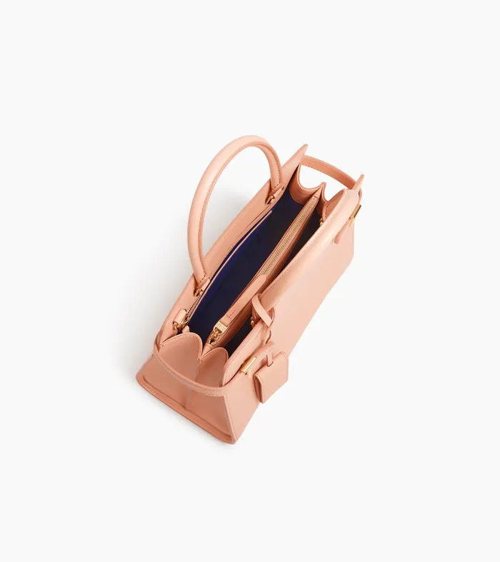 Le Tanneur Handbags Women MediumSized Handbag In Signature T Leather Powder Pink
