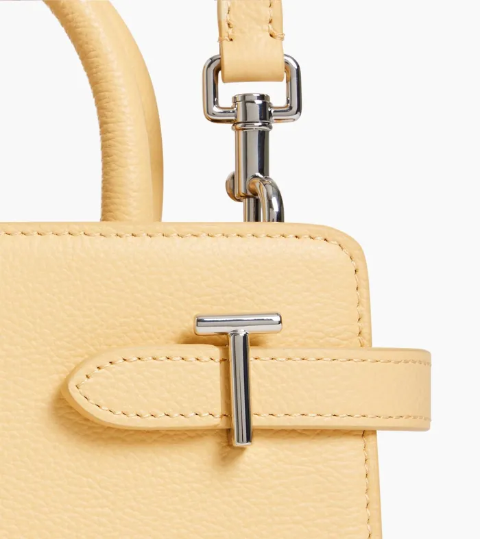 Le Tanneur Handbags Women Small Handbag In Grained Leather Aurora Yellow