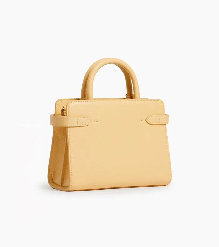 Le Tanneur Handbags Women Small Handbag In Grained Leather Aurora Yellow