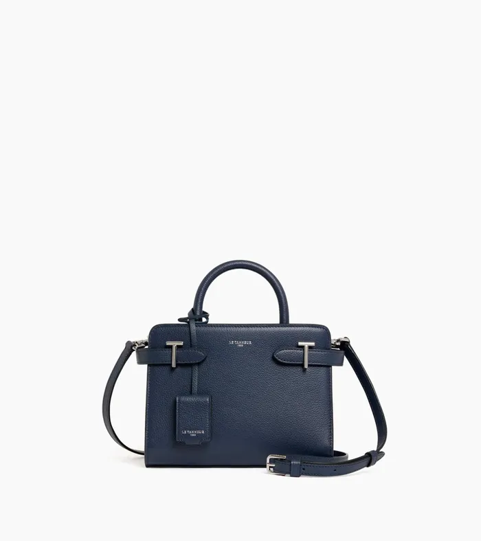 Le Tanneur Handbags Women Small Handbag In Grained Leather Twilight Blue