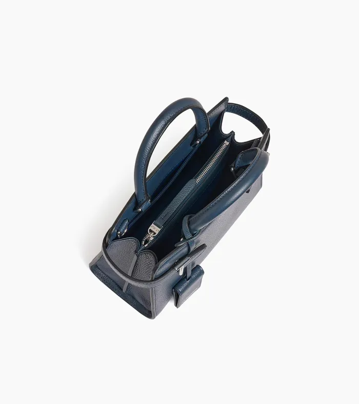 Le Tanneur Handbags Women Small Handbag In Grained Leather Twilight Blue