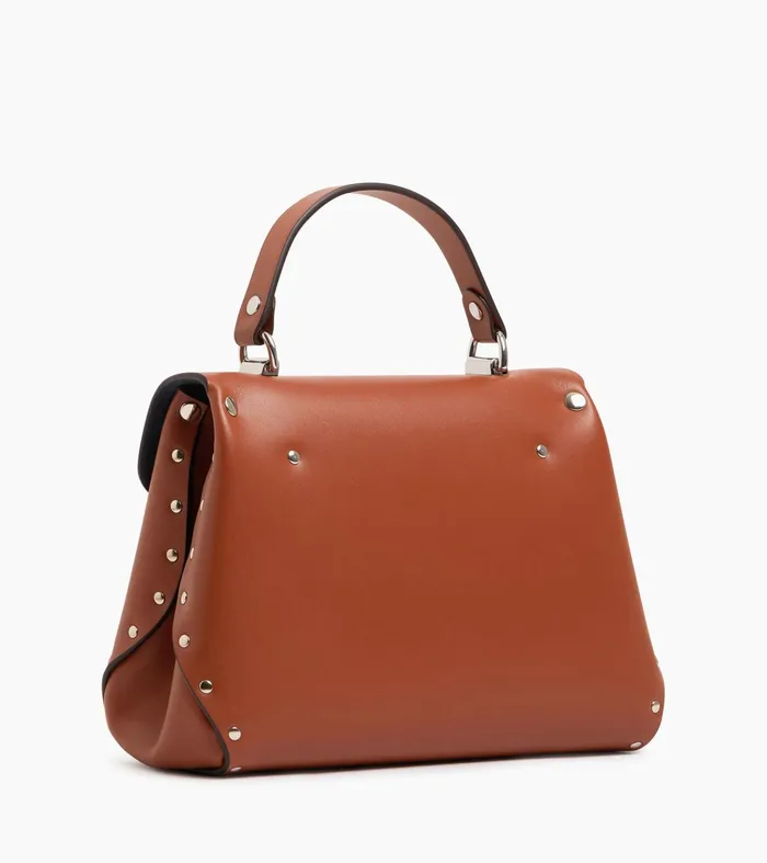 Le Tanneur Handbags Women Small Handbag In Smooth Leather Mahogany Brown