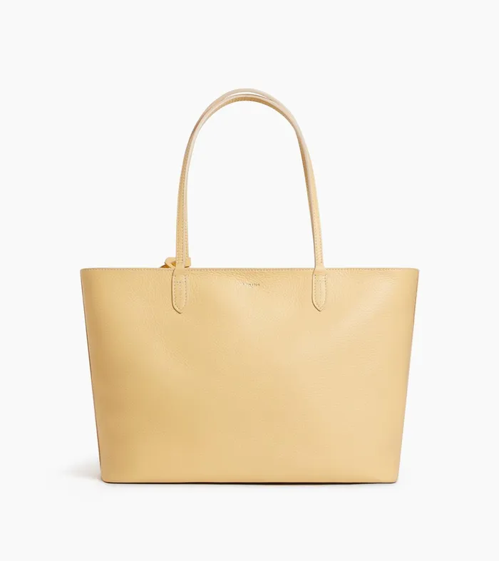 Le Tanneur Totes and Shoulder Bags Women Large Tote Bag In Grained Leather Aurore Grege Le Tanneur Totes and Shoulder Bags Women Large Tote Bag In Grained Leather Aurore Grege