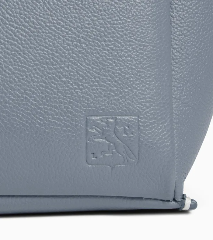 Le Tanneur Totes and Shoulder Bags Women Small Tote Bag In Grained Leather Clay Blue