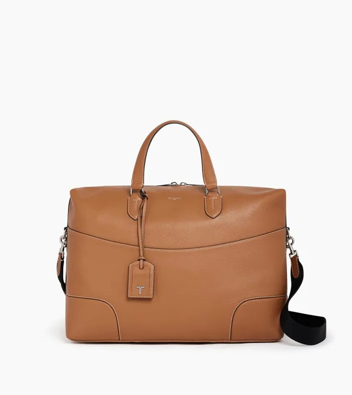 Le Tanneur Travel Bags Women 24h Travel Bag In Grained Leather Brown Tan