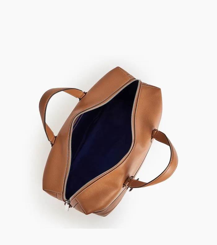 Le Tanneur Travel Bags Women 24h Travel Bag In Grained Leather Brown Tan