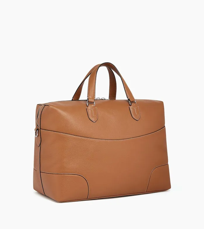 Le Tanneur Travel Bags Women 24h Travel Bag In Grained Leather Brown Tan