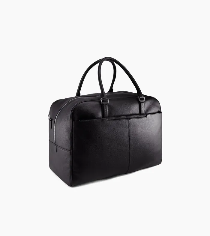 Le Tanneur Travel Bags Women Travel Duffle In Grained Leather Black