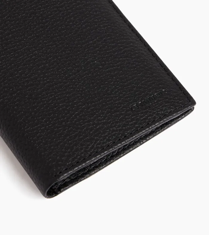 Le Tanneur Wallets Men MediumSized Zipped Wallet With 2 Gussets In Grained Leather Black