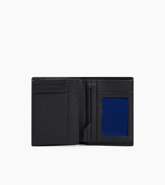 Le Tanneur Wallets Men MediumSized Zipped Wallet With 2 Gussets In Grained Leather Black