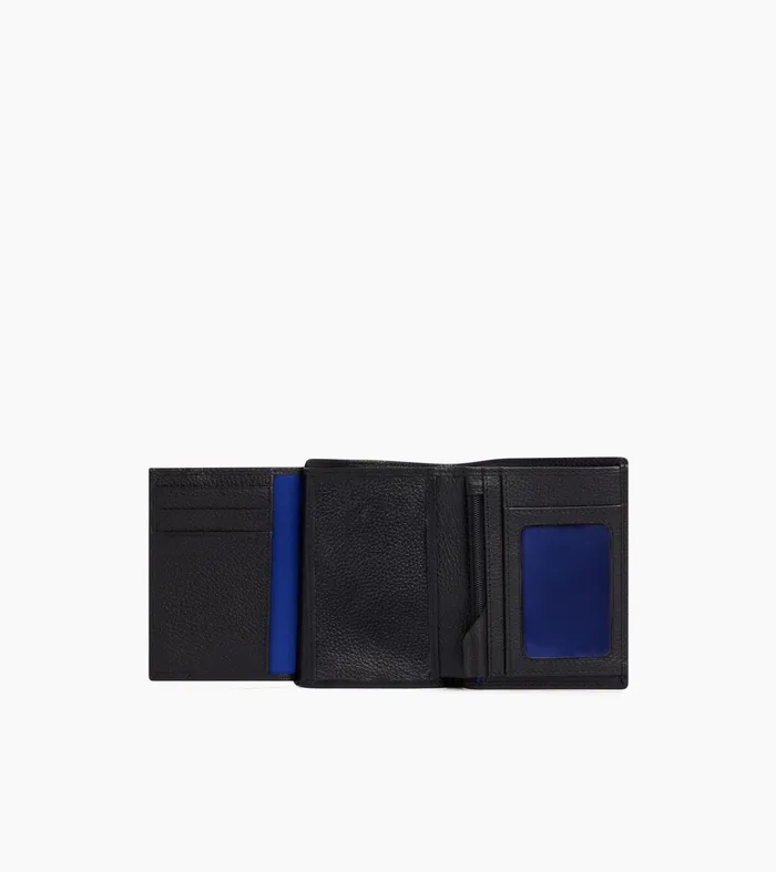 Le Tanneur Wallets Men MediumSized Zipped Wallet With 2 Gussets In Grained Leather Black