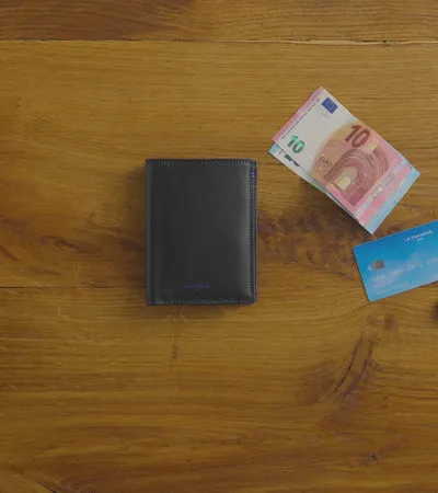 Le Tanneur Wallets Men Small Wallet In Smooth Leather Black