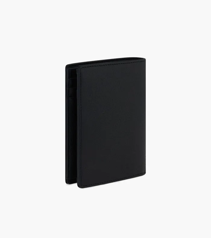 Le Tanneur Wallets Men Vertical Zipped Wallet With 2 Gussets In Grained Leather Black