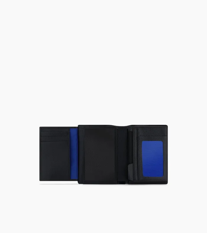 Le Tanneur Wallets Men Vertical Zipped Wallet With 2 Gussets In Grained Leather Black