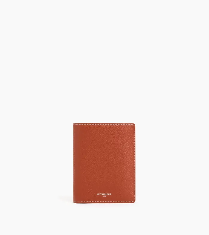 Le Tanneur Wallets Men Vertical Zipped Wallet With 2 Gussets In Grained Leather Mahogany Brown Le Tanneur Wallets Men Vertical Zipped Wallet With 2 Gussets In Grained Leather Mahogany Brown