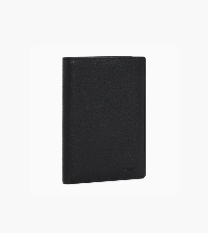 Le Tanneur Wallets Men Zipped Pocket Wallet In Grained Leather Black