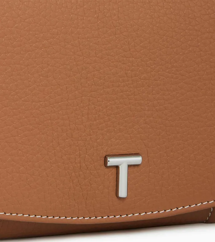 Le Tanneur Wallets Women Large Zipped Wallet In Grained Leather Brown Tan