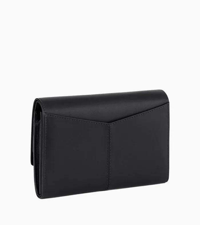 Le Tanneur Wallets Women Large Zipped Wallet In Smooth Leather Black