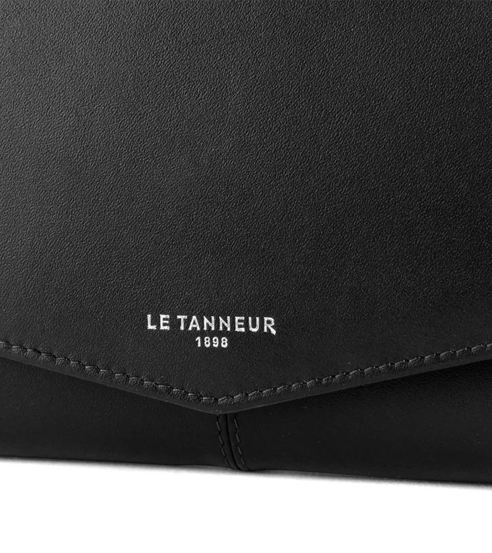 Le Tanneur Wallets Women Large Zipped Wallet In Smooth Leather Black