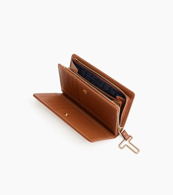 Le Tanneur Wallets Women Medium Wallet In Grained Leather Brown Tan