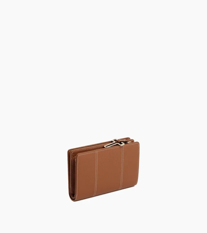 Le Tanneur Wallets Women Medium Wallet In Grained Leather Brown Tan