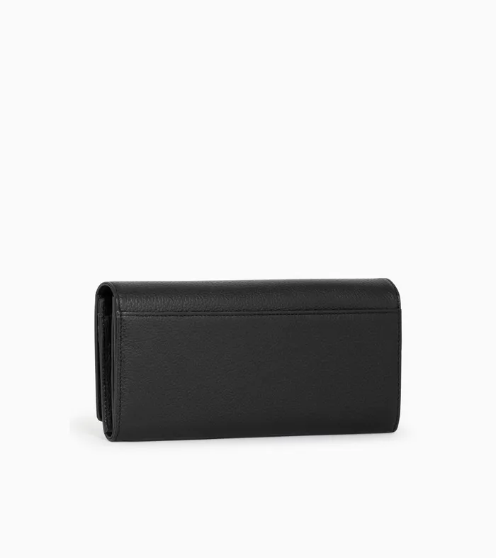 Le Tanneur Wallets Women Zipped Travel Companion In Grained Leather Black