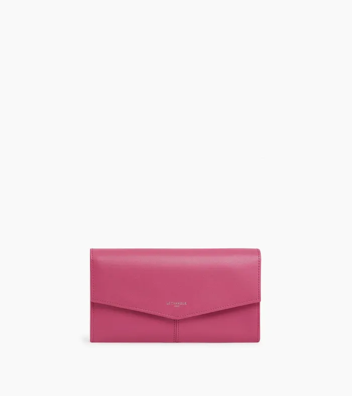 Le Tanneur Wallets Women Zipped Travel Companion In Smooth Leather Pink Fuxia Le Tanneur Wallets Women Zipped Travel Companion In Smooth Leather Pink Fuxia