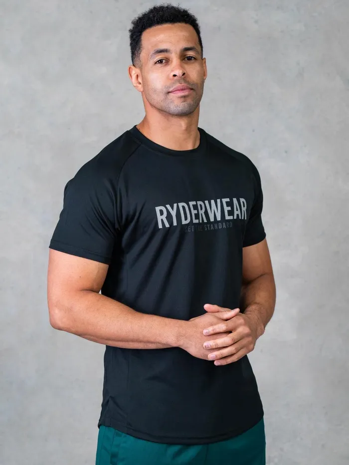 Legacy Mesh TShirt 8211 Black Men Ryderwear Tops