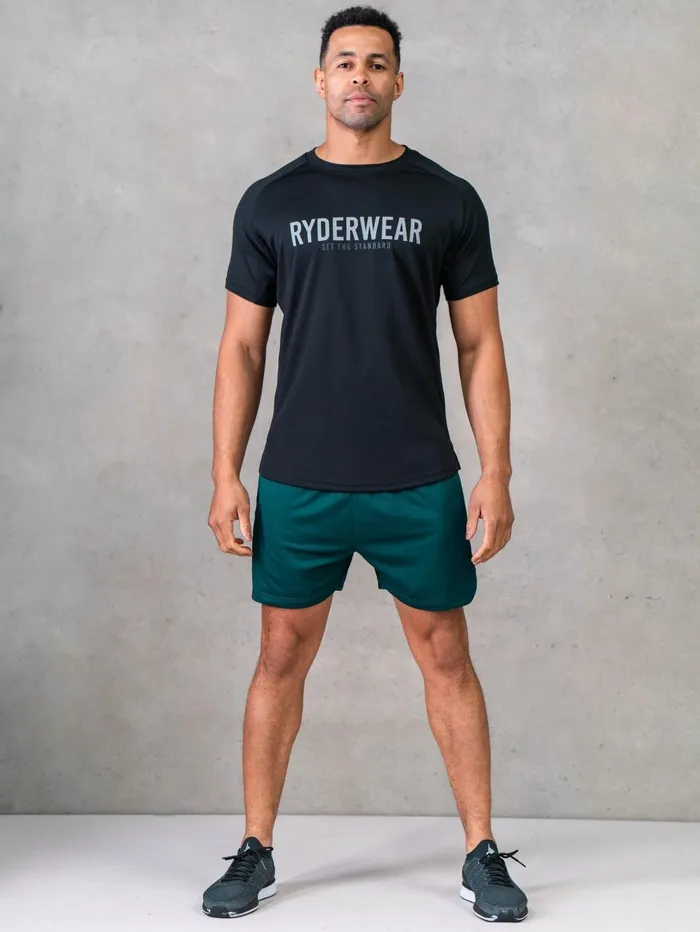 Legacy Mesh TShirt 8211 Black Men Ryderwear Tops