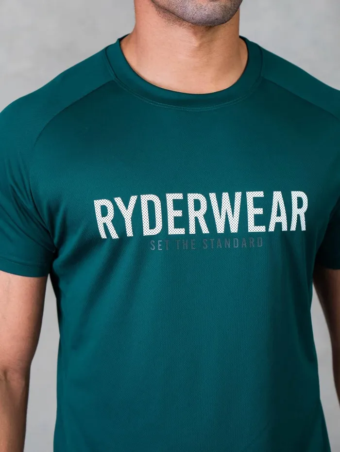 Legacy Mesh TShirt 8211 Emerald Men Ryderwear Tops