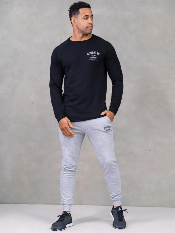Legacy Track Pants 8211 Grey Marl Men Ryderwear Gym Pants