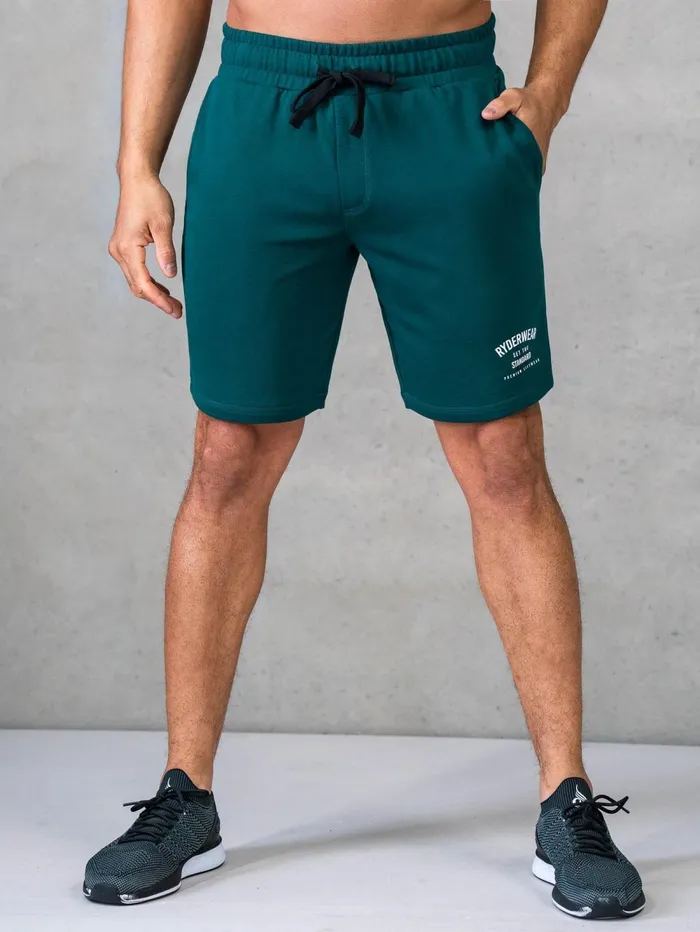Legacy Track Shorts 8211 Emerald Men Ryderwear Gym Shorts