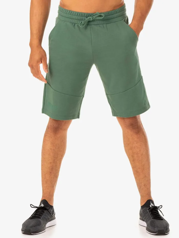 Limitless Track Short 8211 Forest Green Men Ryderwear Gym Shorts